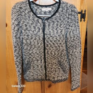 Gray and Black Cardigan